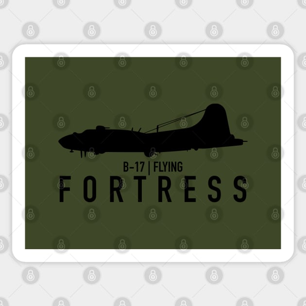 B-17 Flying Fortress Sticker by TCP